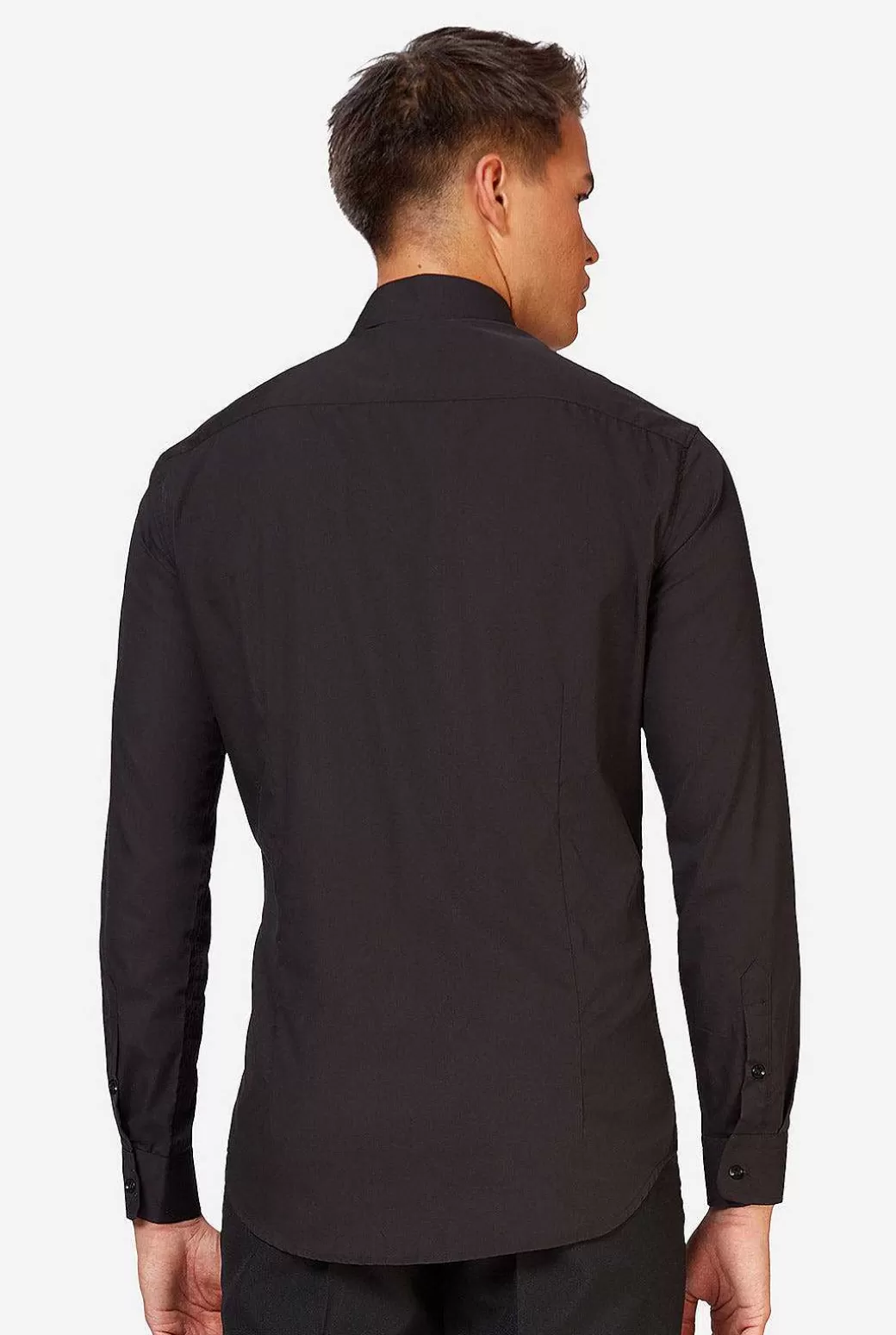 OppoSuits Effen Gekleurde Overhemden^Black Knight