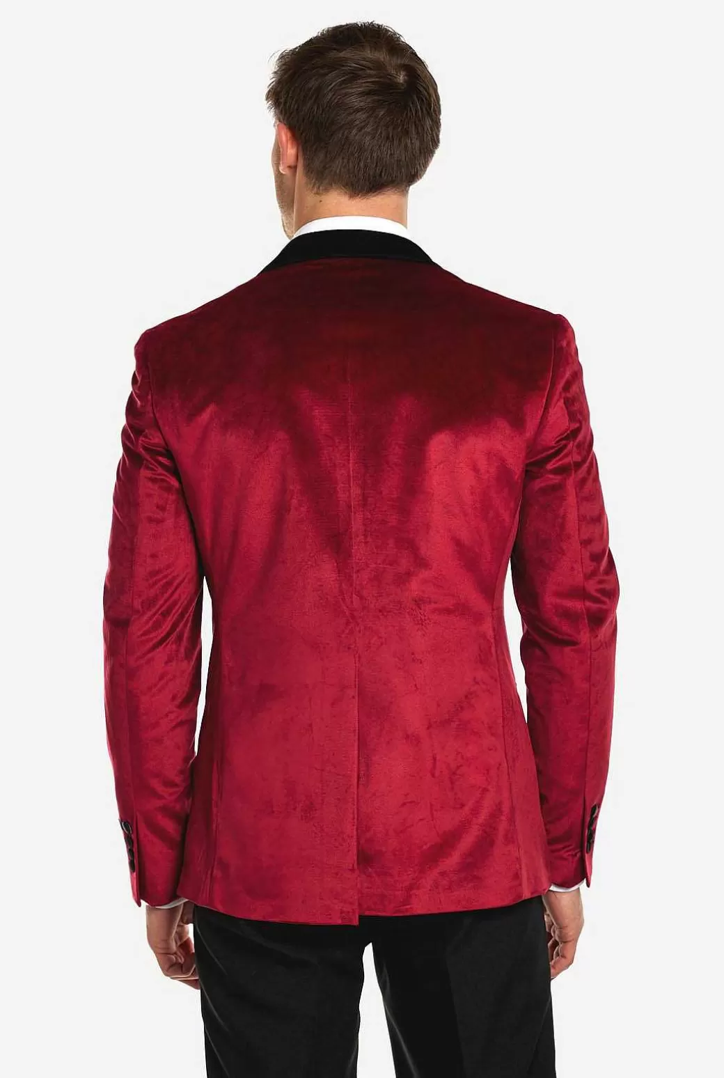 OppoSuits Kerst Blazers^Dinner Jacket-Burgundy